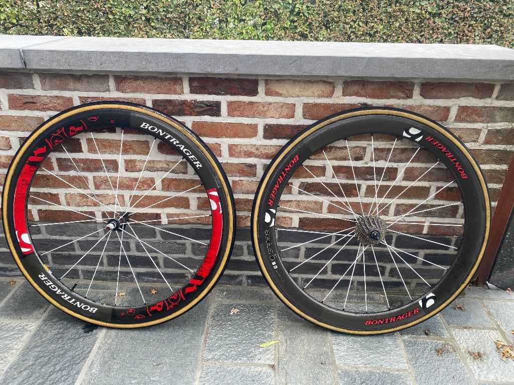 Racewielen Bontrager, Fietsen en Brommers, 28 inch, Gebruikt, Carbon, 10 tot 15 versnellingen