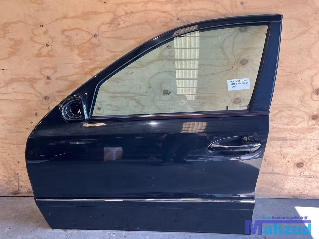 MERCEDES E KLASSE W211 Zwart C197 links voor deur 2002-2009, Auto-onderdelen, Carrosserie, Deur, Mercedes-Benz, Voor, Links, Gebruikt