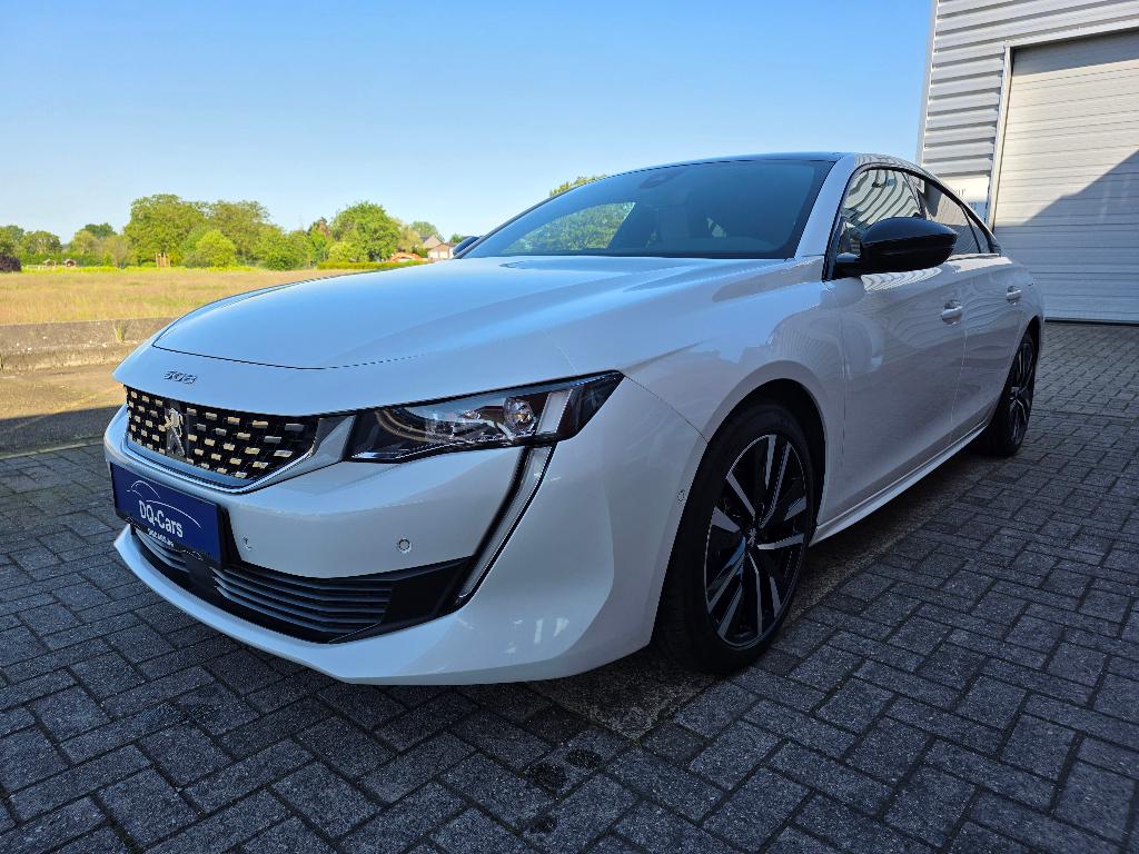 Peugeot 508 1.6 Benzine / PlugInHybride - GT-Line, Auto's, Peugeot, Euro 6, 4 cilinders, Leder en Stof, Wit