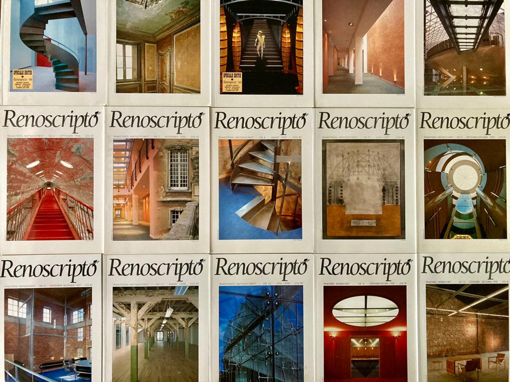 Lot van 107 archituurtijdschriften Renoscripto, Boeken, Ophalen, Zo goed als nieuw, Sport en Vrije tijd