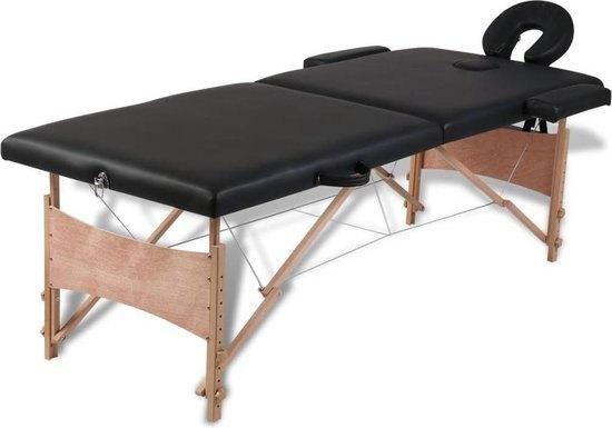 Inklapbare massagetafel 2 zones met houten frame, Ophalen, Nieuw, Massagetafel