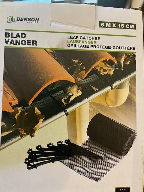 3 x bladvanger voor dakgoot  6mx15cm, PVC, Nieuw, Dakgoot, 4 tot 6 meter