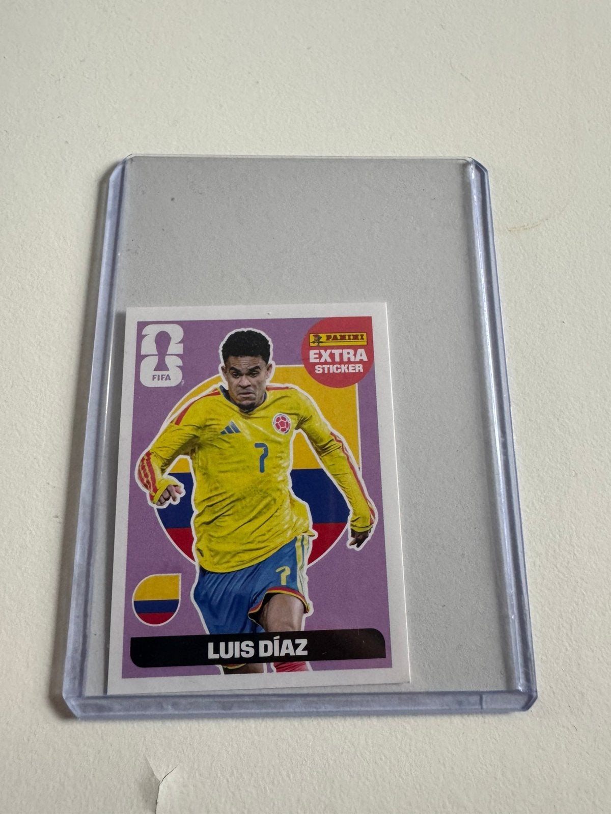 WK extra panini sticker Luis Diaz 2026, Verzamelen, Ophalen of Verzenden, Nieuw, Poster, Plaatje of Sticker