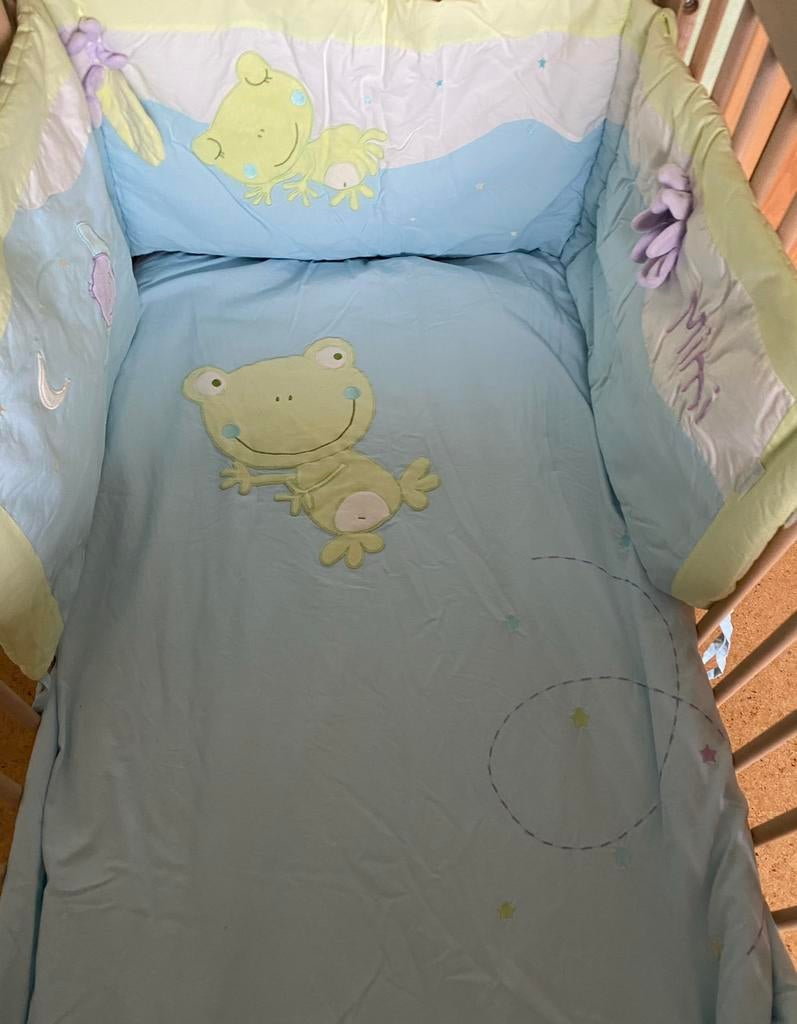 🍄 Bedomrander + dekbed + overtrek + sloop ( Babybed ), Ophalen of Verzenden, Zo goed als nieuw, Jongetje of Meisje