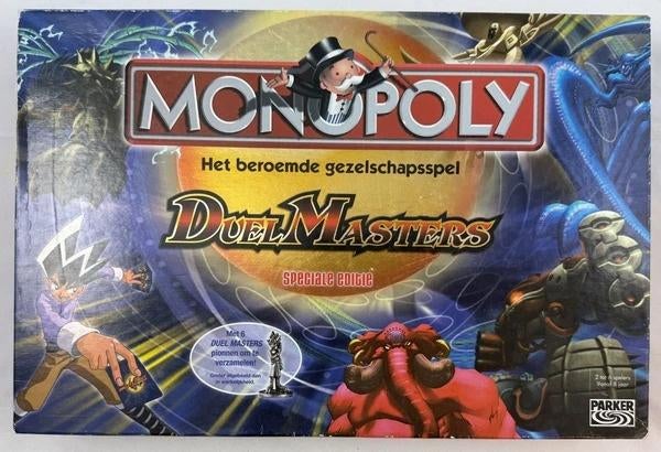 Jeu de plateau Monopoly Duel Masters, version Parker NL, Hobby & Loisirs créatifs, 1 ou 2 joueurs, Envoi, Comme neuf, Parker