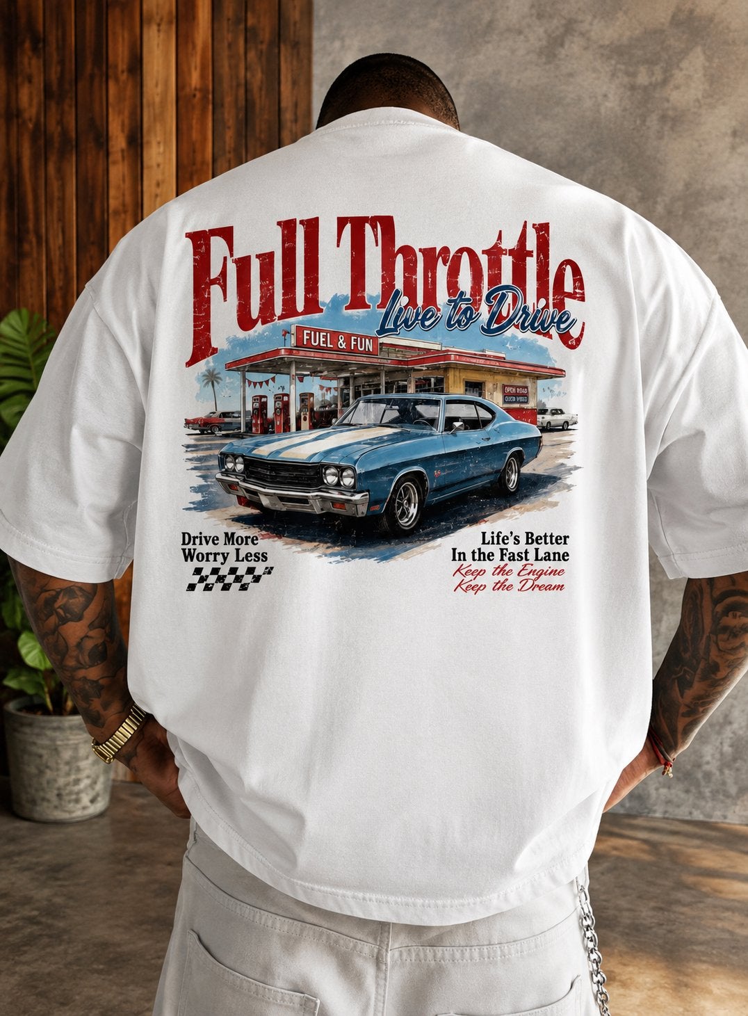 Splinter Nieuw T-Shirt Maat L Unisex Full Throttle, Verzenden, Nieuw, Maat 52/54 (L), Wit