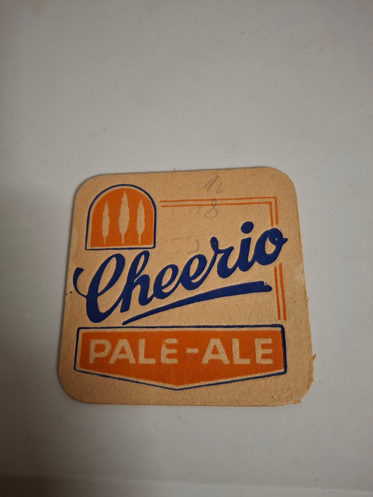 Oud bierviltje cheerio pale ale 3 populieren mortsel, Ophalen of Verzenden