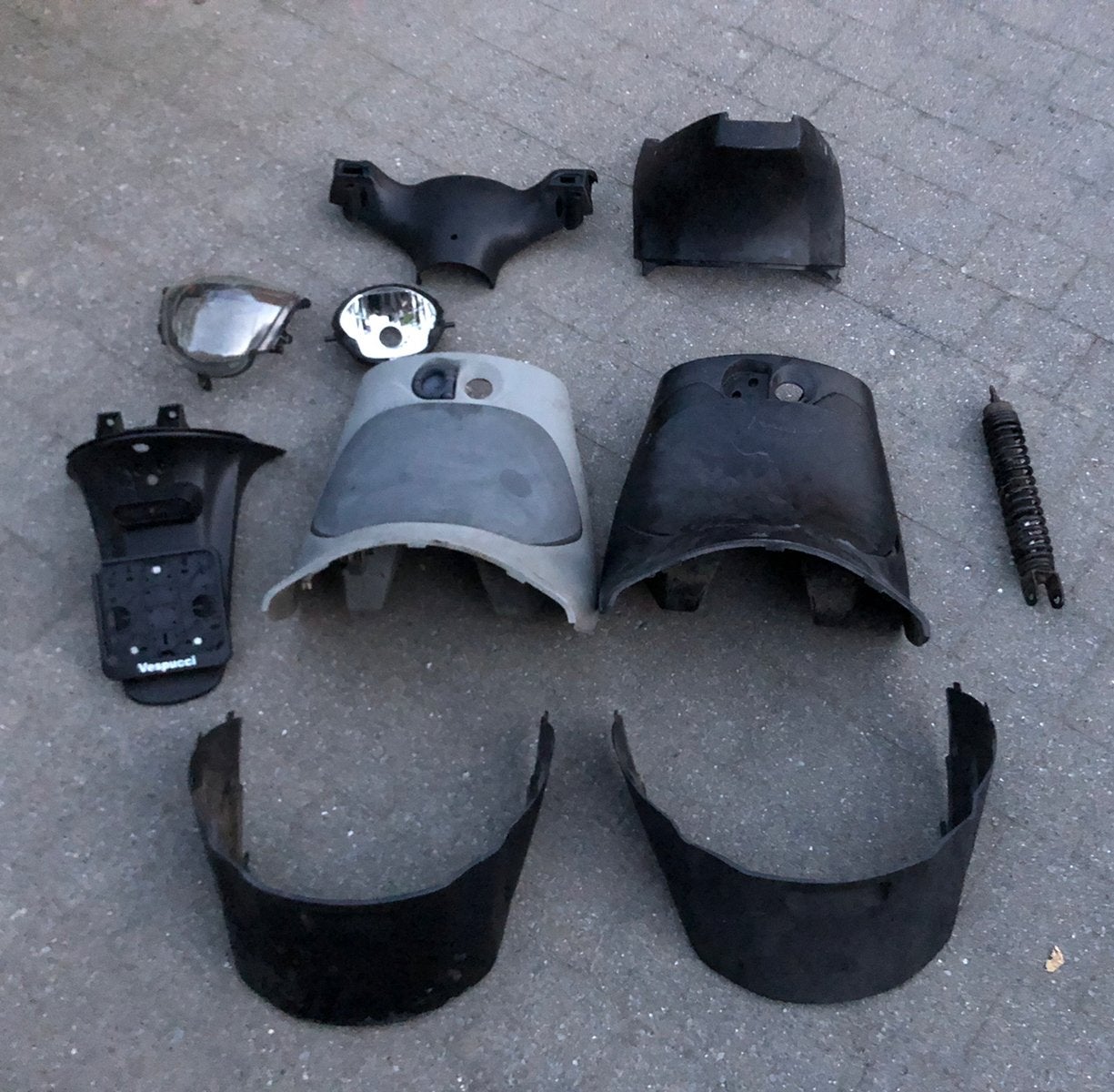 Pièces zippées Piaggio, Enlèvement ou Envoi, Utilisé, Autres types, Piaggio