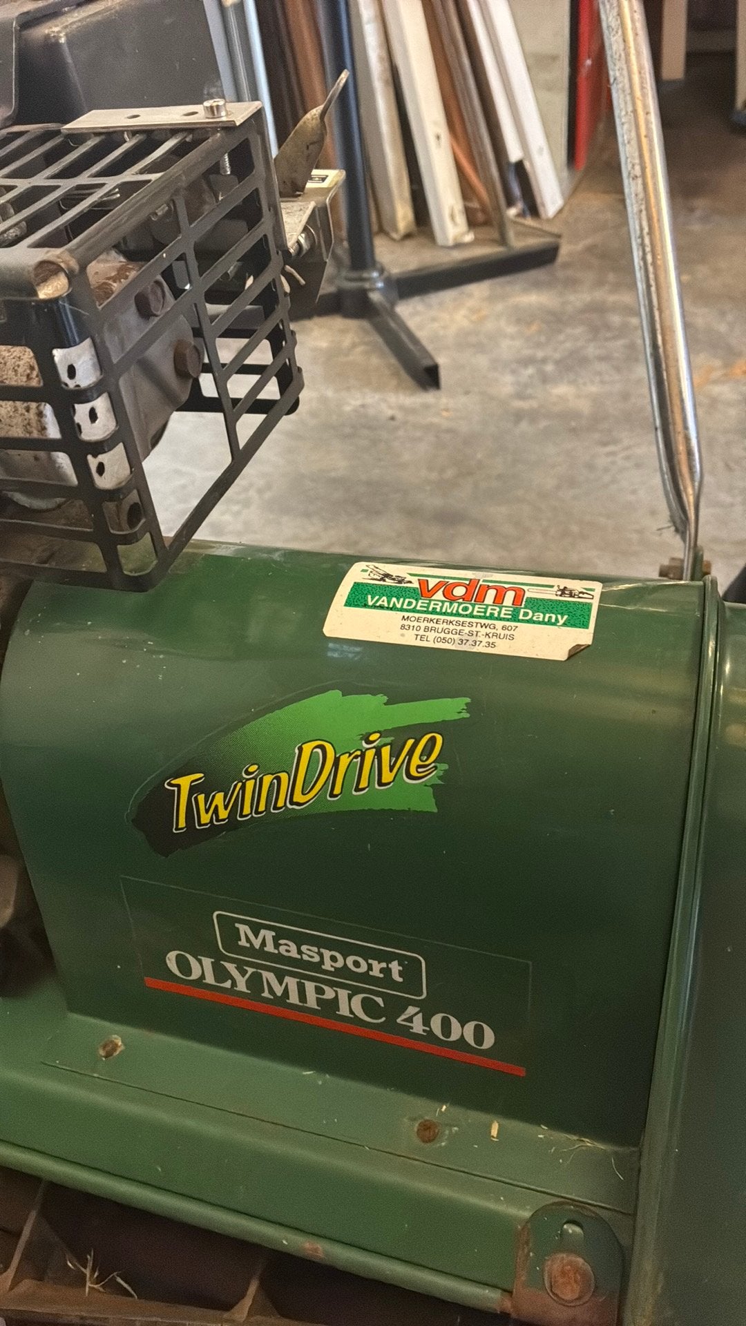 Masport Olympic 400 TwinDrive benzine kooimaaier, Ophalen, Gebruikt, Opvangbak, Benzine-grasmaaier