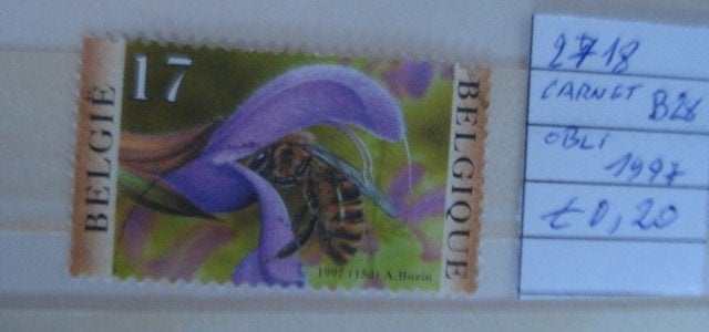 Belgique  (o)  n  2718, Timbres & Monnaies, Sans enveloppe, Affranchi, Timbre-poste, Envoi