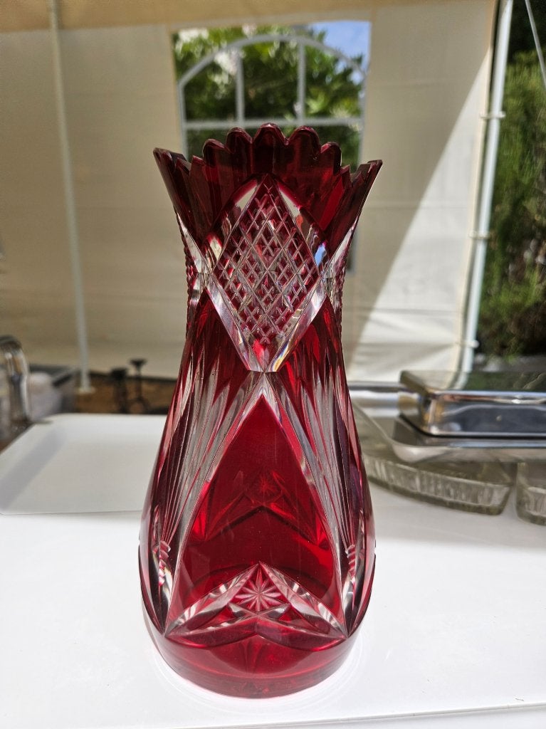 Vase cristal Val saint Lambert, Enlèvement