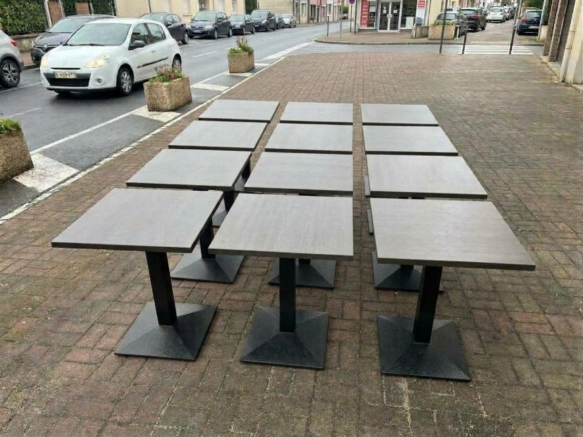 12 tables de restaurant, Jardin & Terrasse, Enlèvement