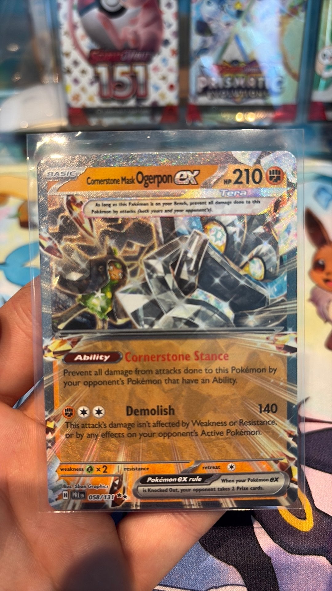 Cornerstone mask ogerpon ex prismatic, Ophalen, Zo goed als nieuw