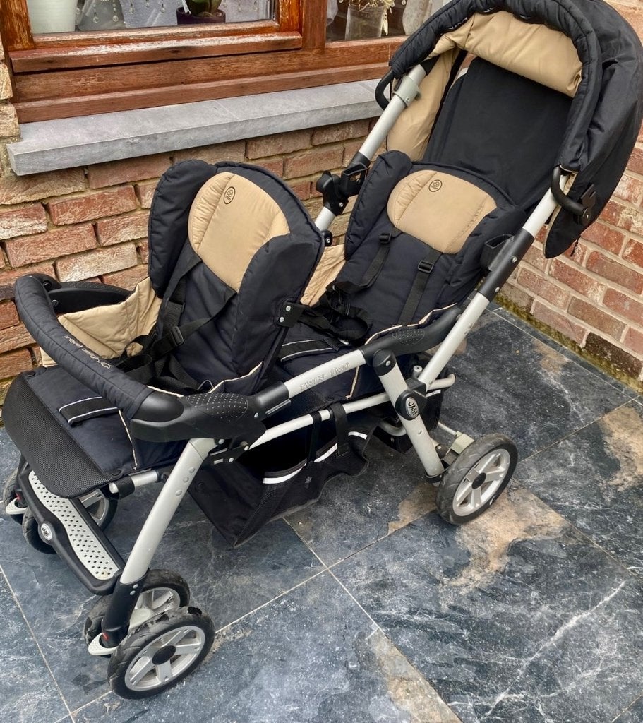 JANE TWIN TWO Poussette double + Maxi-cosy, Enfants & Bébés, Poussettes & Combinaisons, Utilisé, Poussette, Autres marques, Avec siège auto