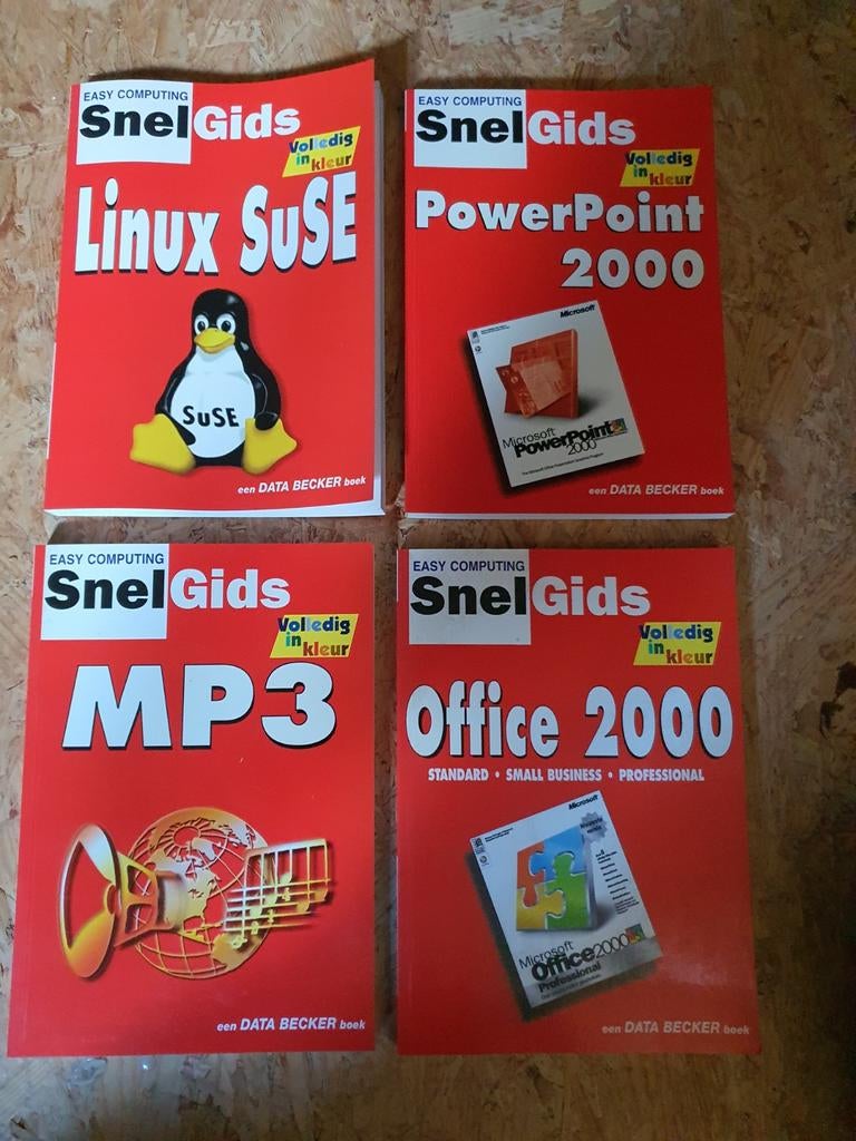 4x vintage pc boeken, Informatique & Logiciels, Ordinateurs Vintage, Enlèvement