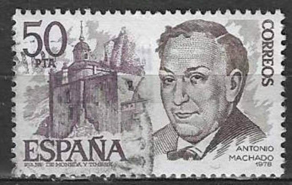 Espagne 1978 - Yvert 2014 - Antonio Machado (ST), Envoi, Affranchi