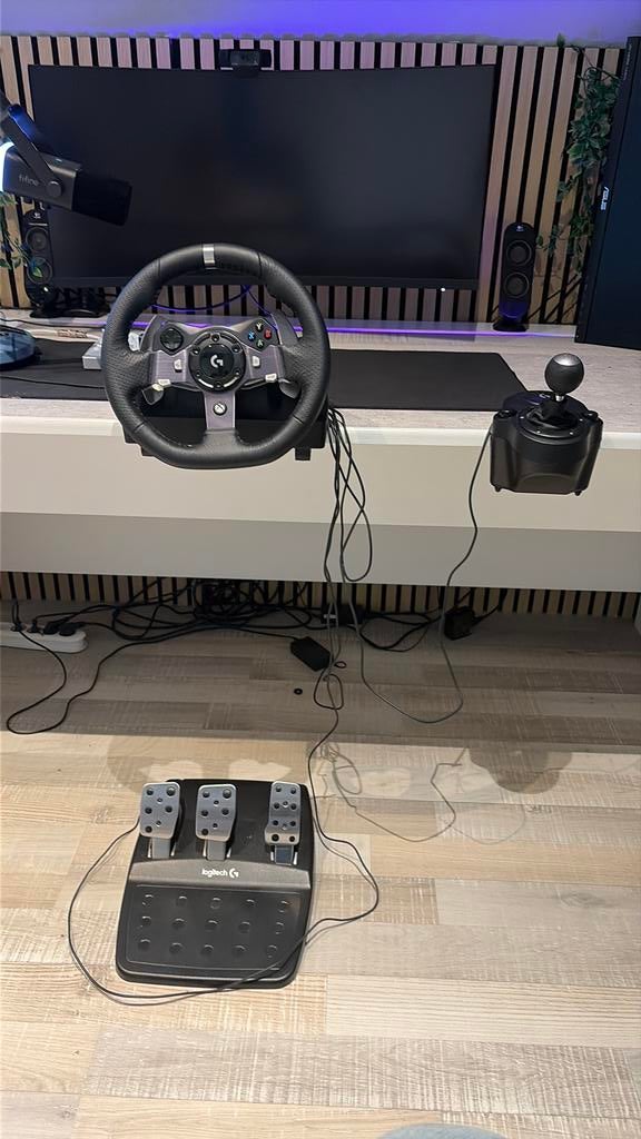 Logitech g923 stuur + shifter + pedalen, Computers en Software, Joysticks, Ophalen of Verzenden