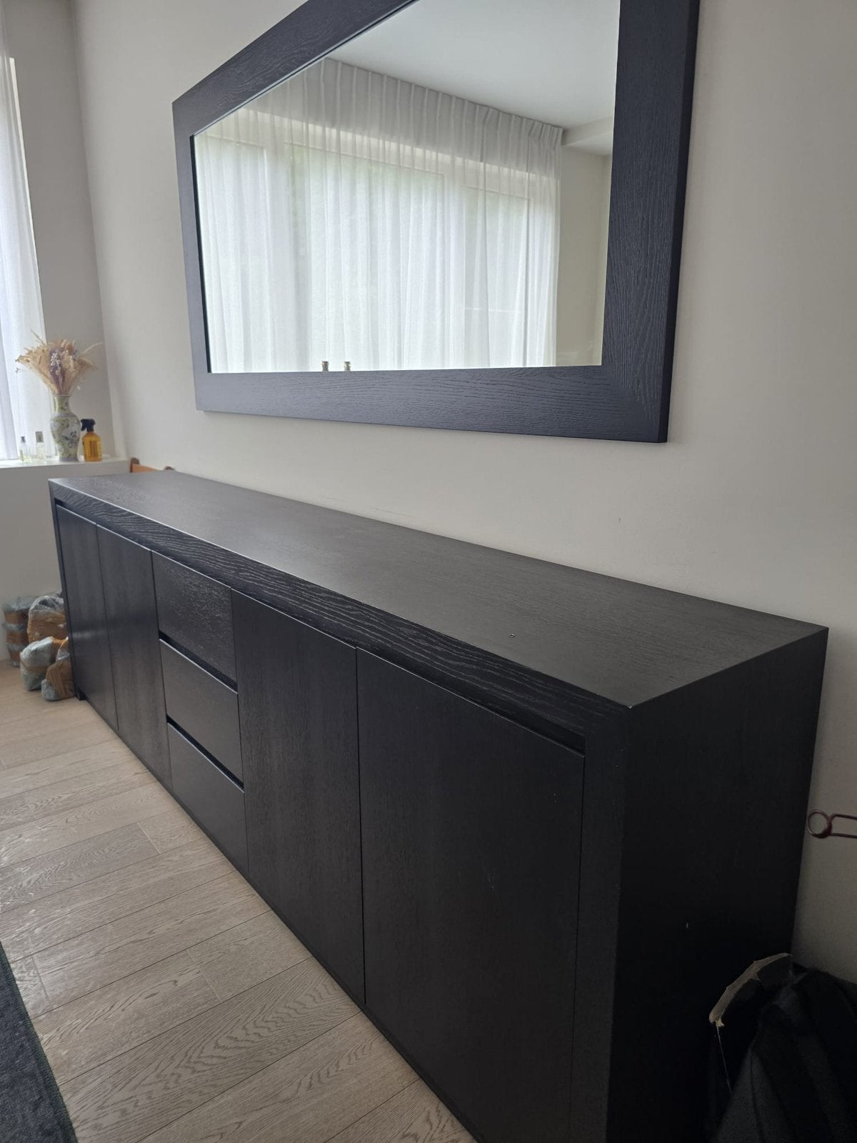 Buffet + miroir grande qualité, Maison & Meubles, Enlèvement, Comme neuf