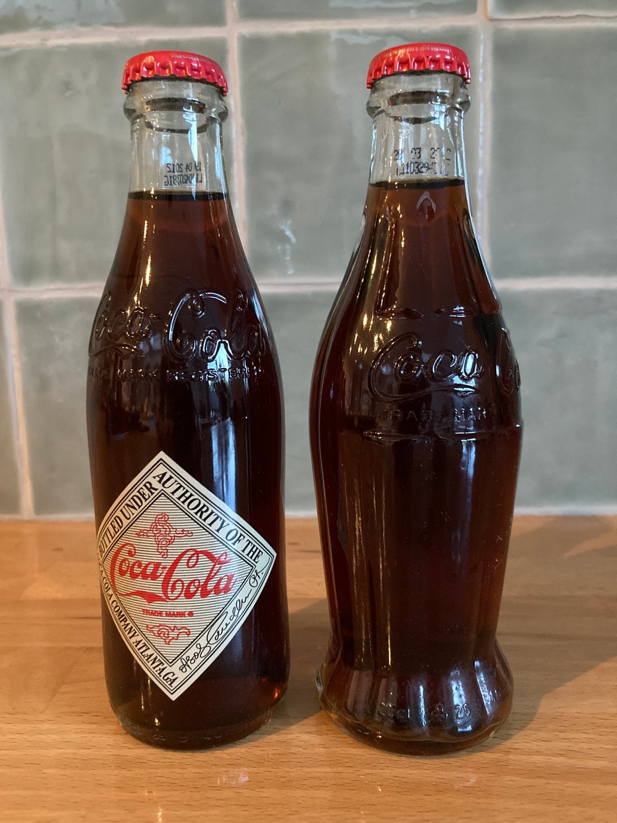 Vintage cola flesjes, Ophalen