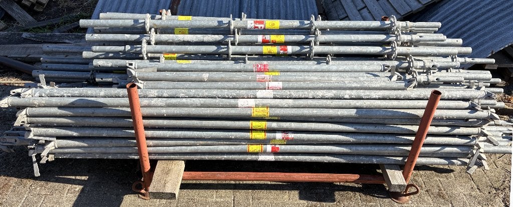 Layhar/Altrad/Afix rozet stelling +- 110m2, Doe-het-zelf en Bouw, Ophalen, Gebruikt, Gevelsteiger, 5 meter of hoger