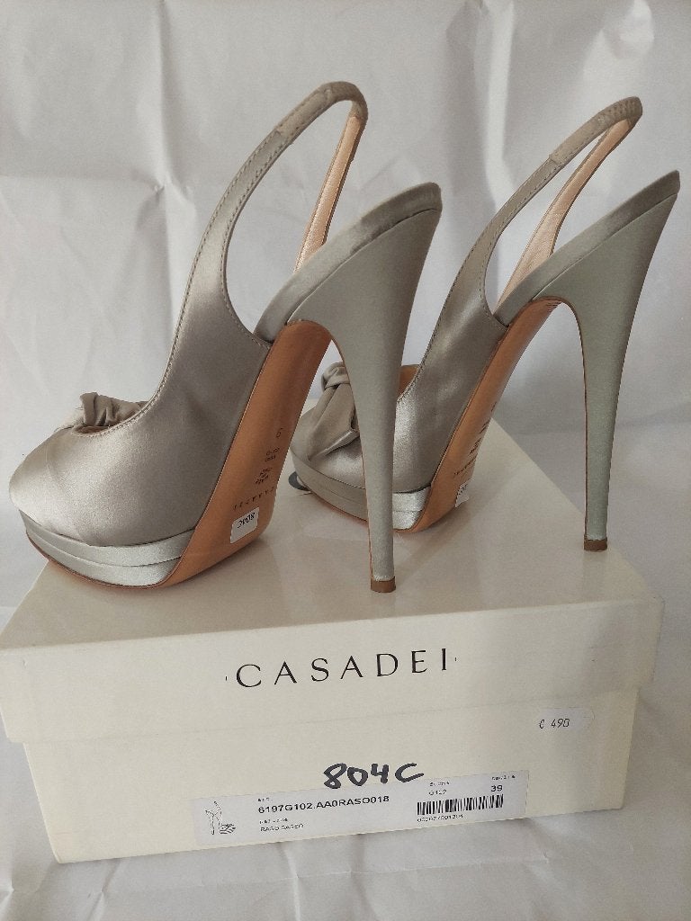 804C* Casadei - sexy sandales de luxe full high heels (39), Autres couleurs, Chaussures à haut talons, Porté, Casadei
