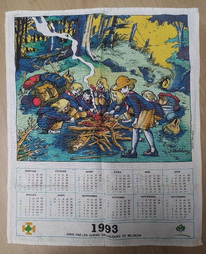 Natasja stripkalender Scouting met kampvuur, Verzamelen, Stripfiguren, Ophalen of Verzenden