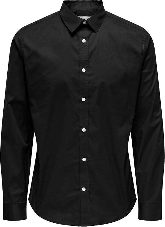 Hemd Only & Sons Zwart L, Kleding | Heren, Nieuw, Ophalen of Verzenden, Halswijdte 41/42 (L), Only & sons