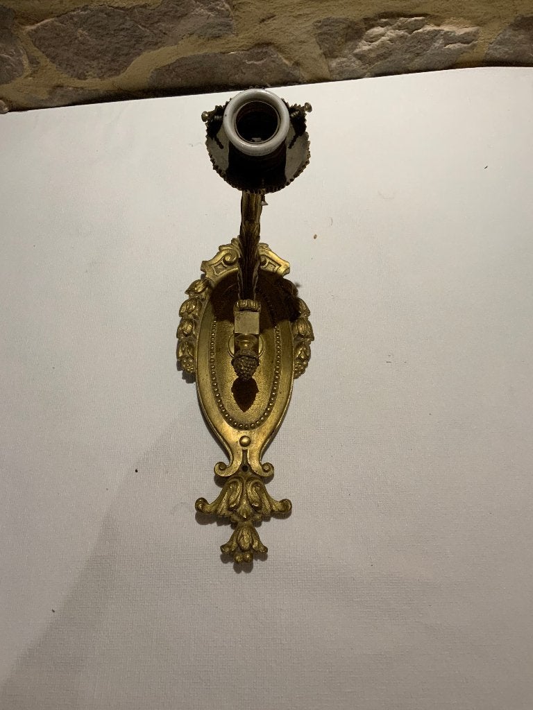 Bronzen wandlamp, Antiek en Kunst, Ophalen of Verzenden