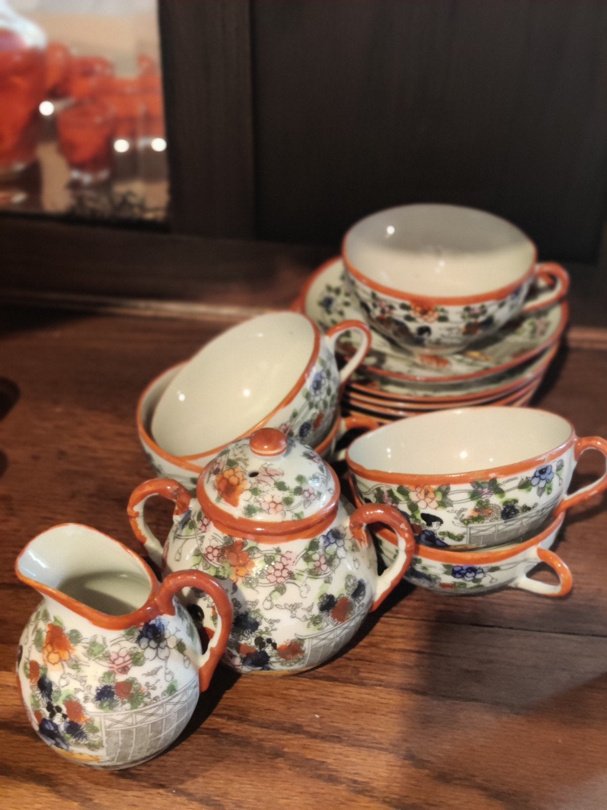 5 Chinese serviesjes te koop in 1 lot, Ophalen of Verzenden