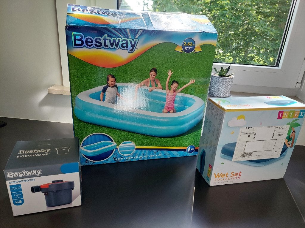 Hittegolf? Zoek verkoeling in het zwembad! Totaal pakket !, Tuin en Terras, Zwembaden, Ophalen, Minder dan 80 cm, Opblaaszwembad