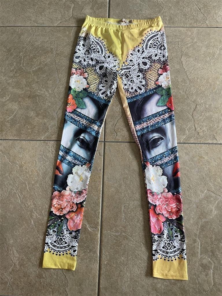 Royalty embellished leggings - one size, Ophalen of Verzenden, Zo goed als nieuw