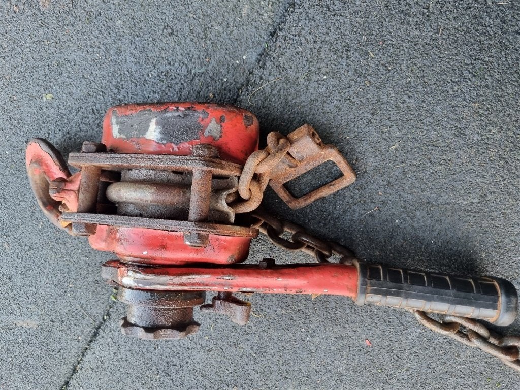 rateltakel 1,6ton, Ophalen