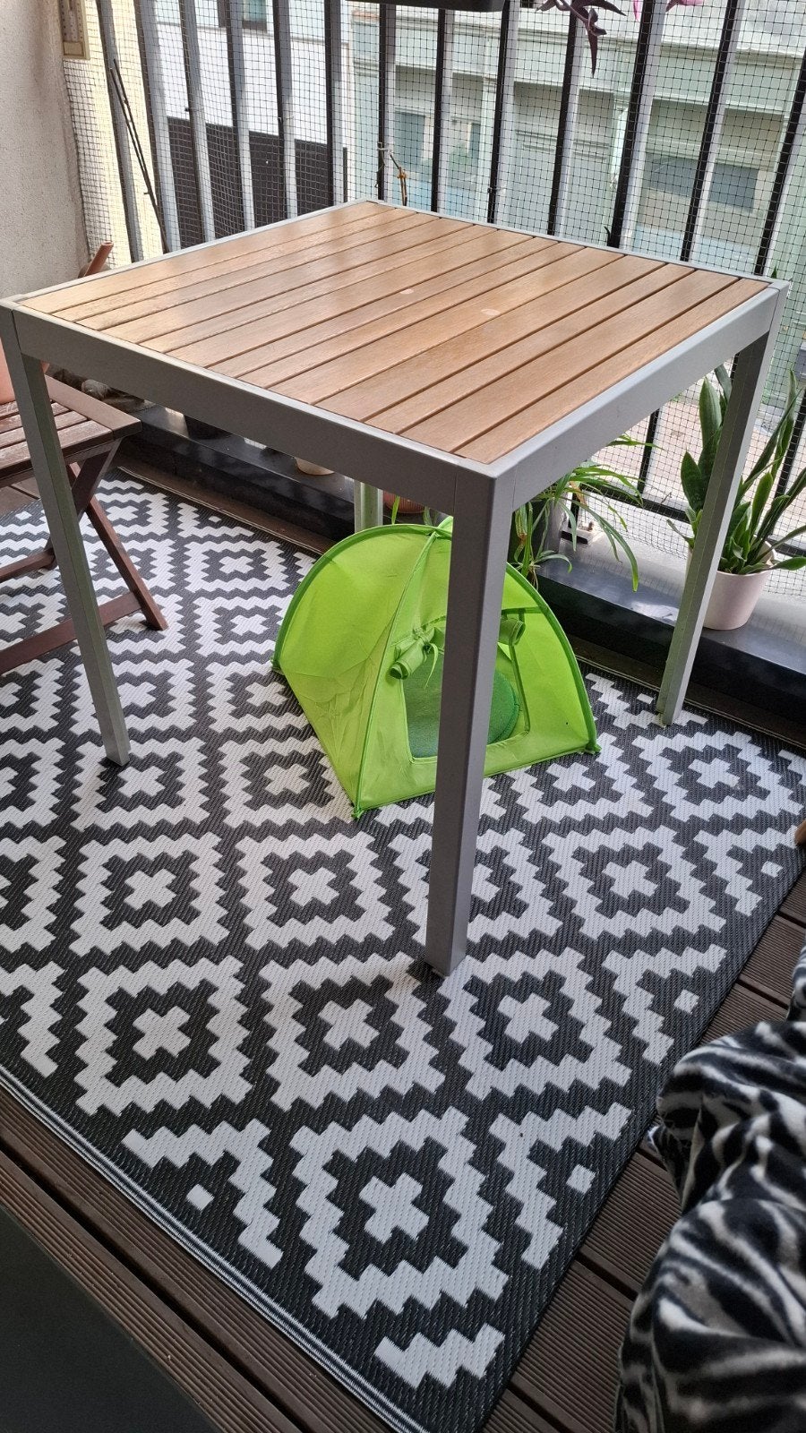 Tuintafel sjalland ikea, Jardin & Terrasse, Tables de jardin, Enlèvement, Comme neuf, Carré, Bois