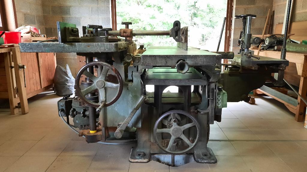 Hout Combine Zaag Schaaf Boor, Ophalen