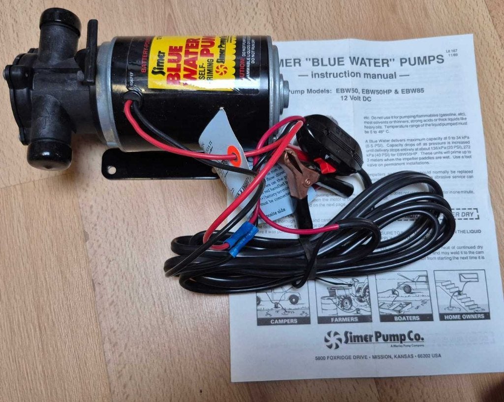 Simer waterpomp 12V 1300 l/min, Ophalen, Nieuw