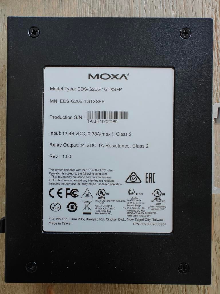MOXA EDS-G205-1GTXSFP Industrial Ethernet Switch, Ophalen of Verzenden