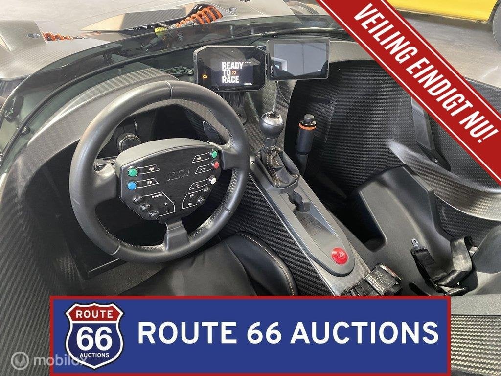 KTM X-Bow R DSG | 2019 | Route 66 Auctions, Auto's, Overige Auto's, Gebruikt, Zwart, Bedrijf, Handgeschakeld