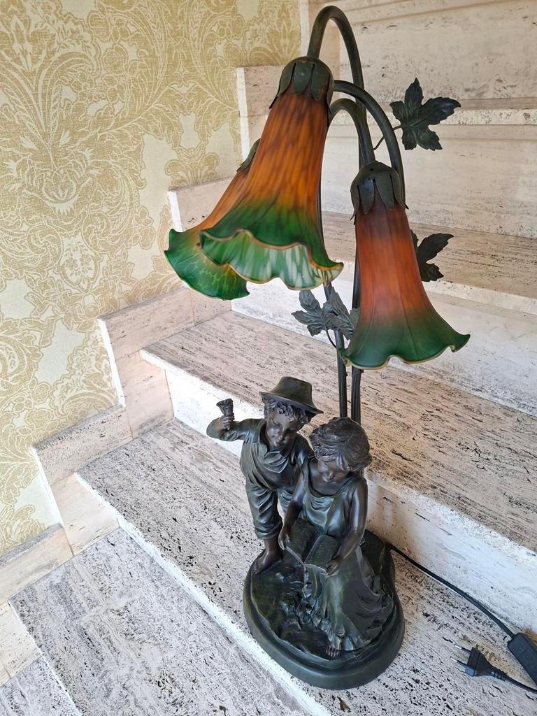 Art Nouveau verlichting, Antiek en Kunst, Ophalen