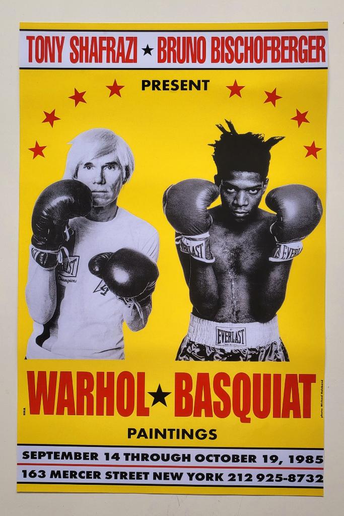 Andy Warhol X Basquiat - Affiche originale de l'exposition, Antiquités & Art, Art | Lithographies & Sérigraphies, Envoi