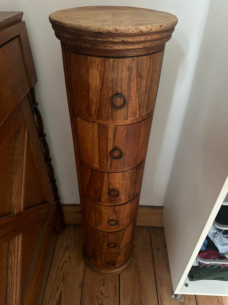 Ancien Meuble rond vintage, Enlèvement, Comme neuf