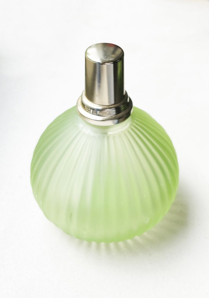 Lampe parfumée Vintage Lampe Berger, Moins de 25 cm, Enlèvement ou Envoi, Vert, Utilisé