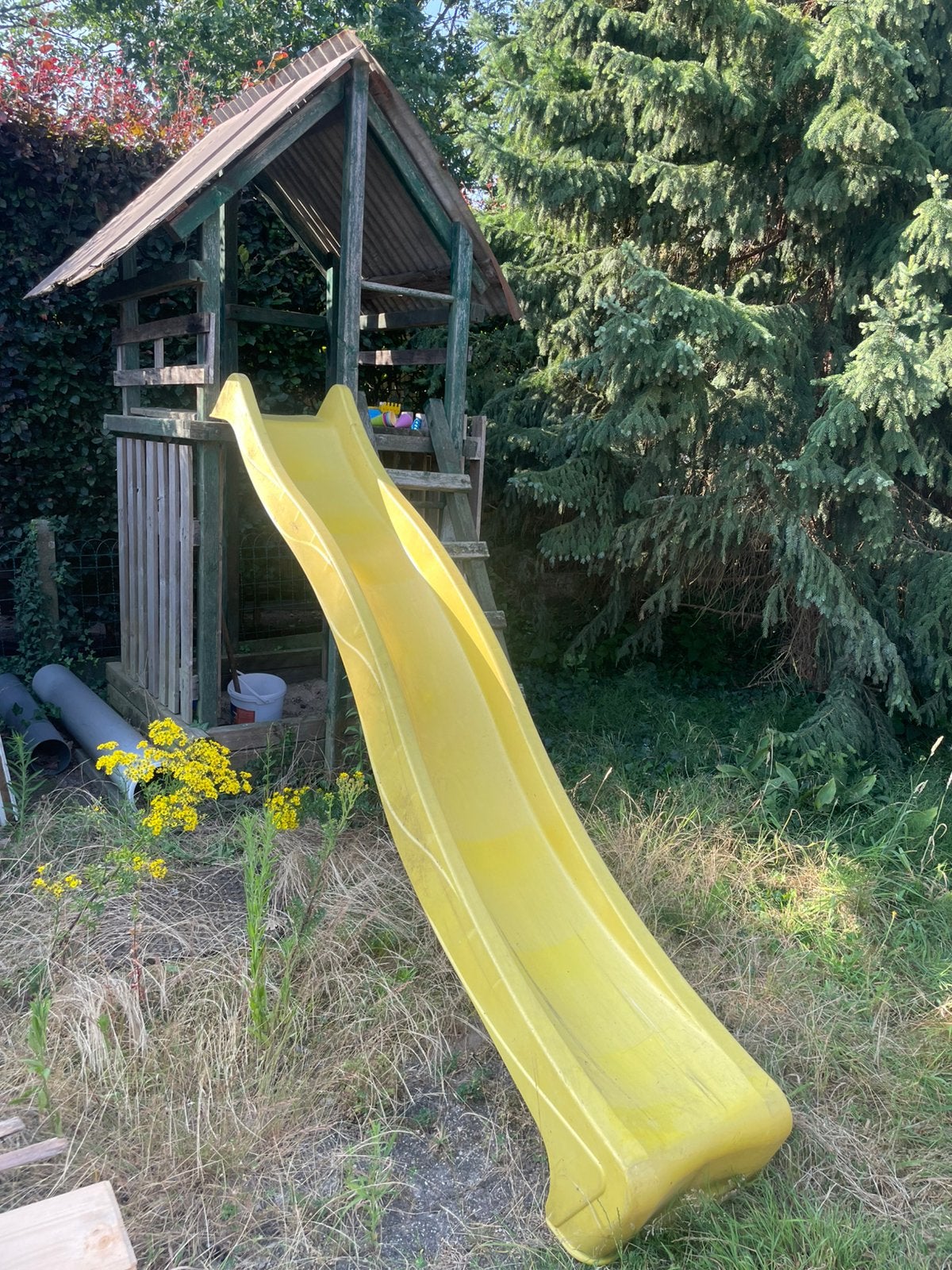 glijbaan 290cm geel, Enlèvement, Comme neuf, Toboggan