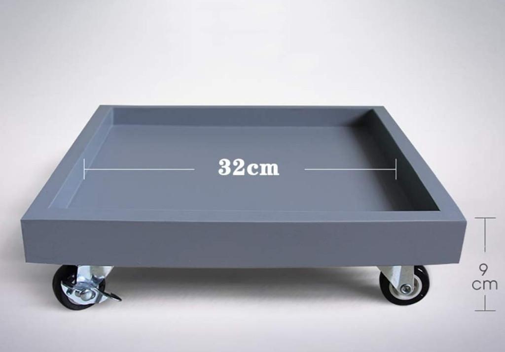 2 supports de Plante - Chariot 5 Roulettes + Freins, Moins de 30 cm, Carré, Enlèvement, Utilisé