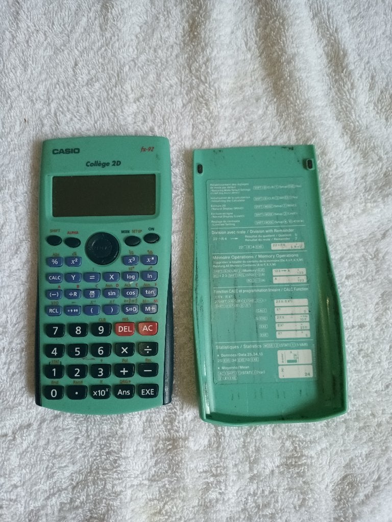 CASIO College 2D-rekenmachine fx-92, Diversen, Ophalen, Gebruikt