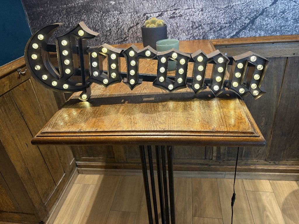 Corona Led Reclame bord, Ophalen, Zo goed als nieuw, Lichtbak of (neon) lamp