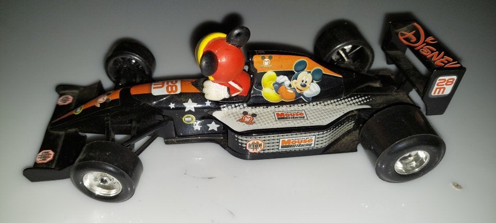 Vintage Bburago Mickey F1 1:24 Made in Italy - Nieuwstaat, Ophalen of Verzenden, Zo goed als nieuw, Auto, Burago