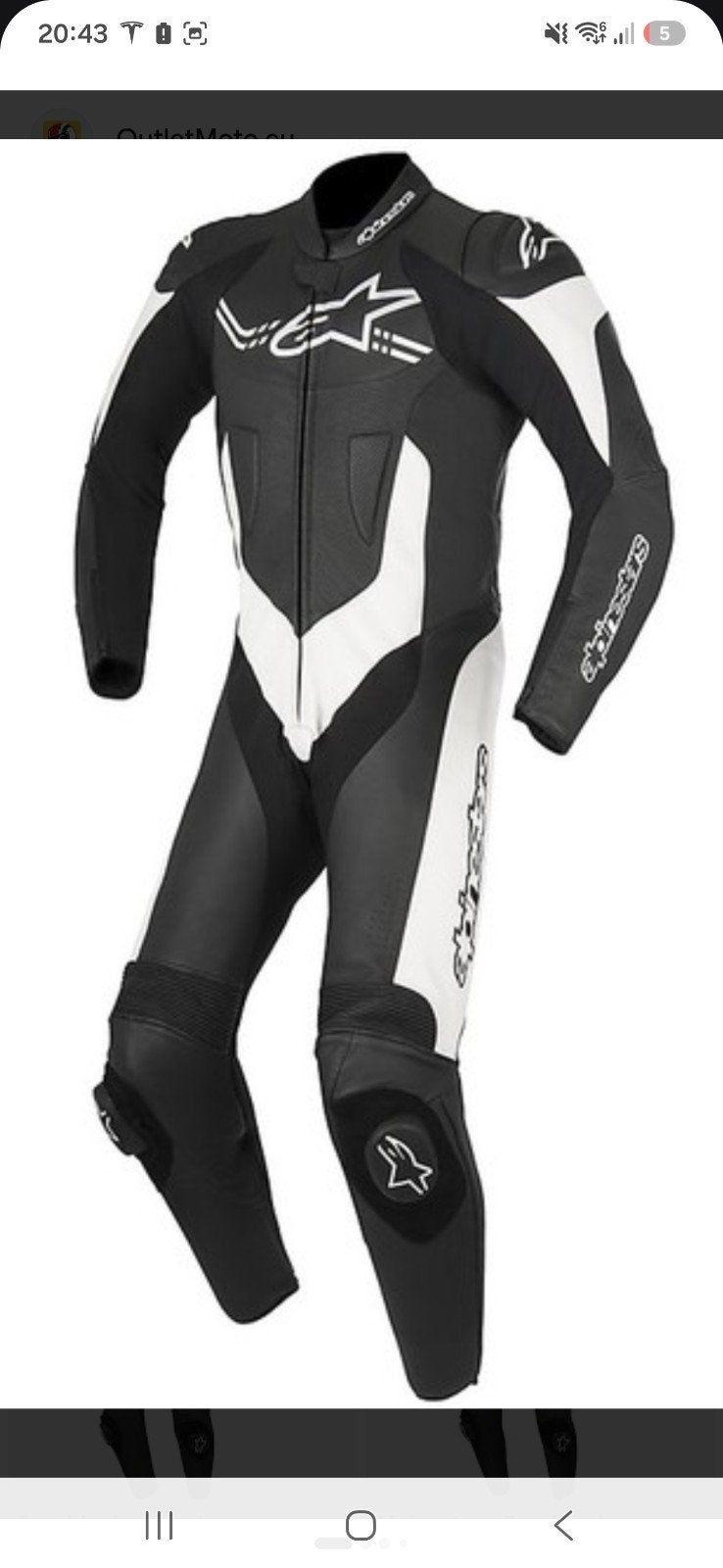 Combinaison piste alpinestars taille 56, Motos, Enlèvement, Alpinestars, Combinaison, Neuf, sans ticket