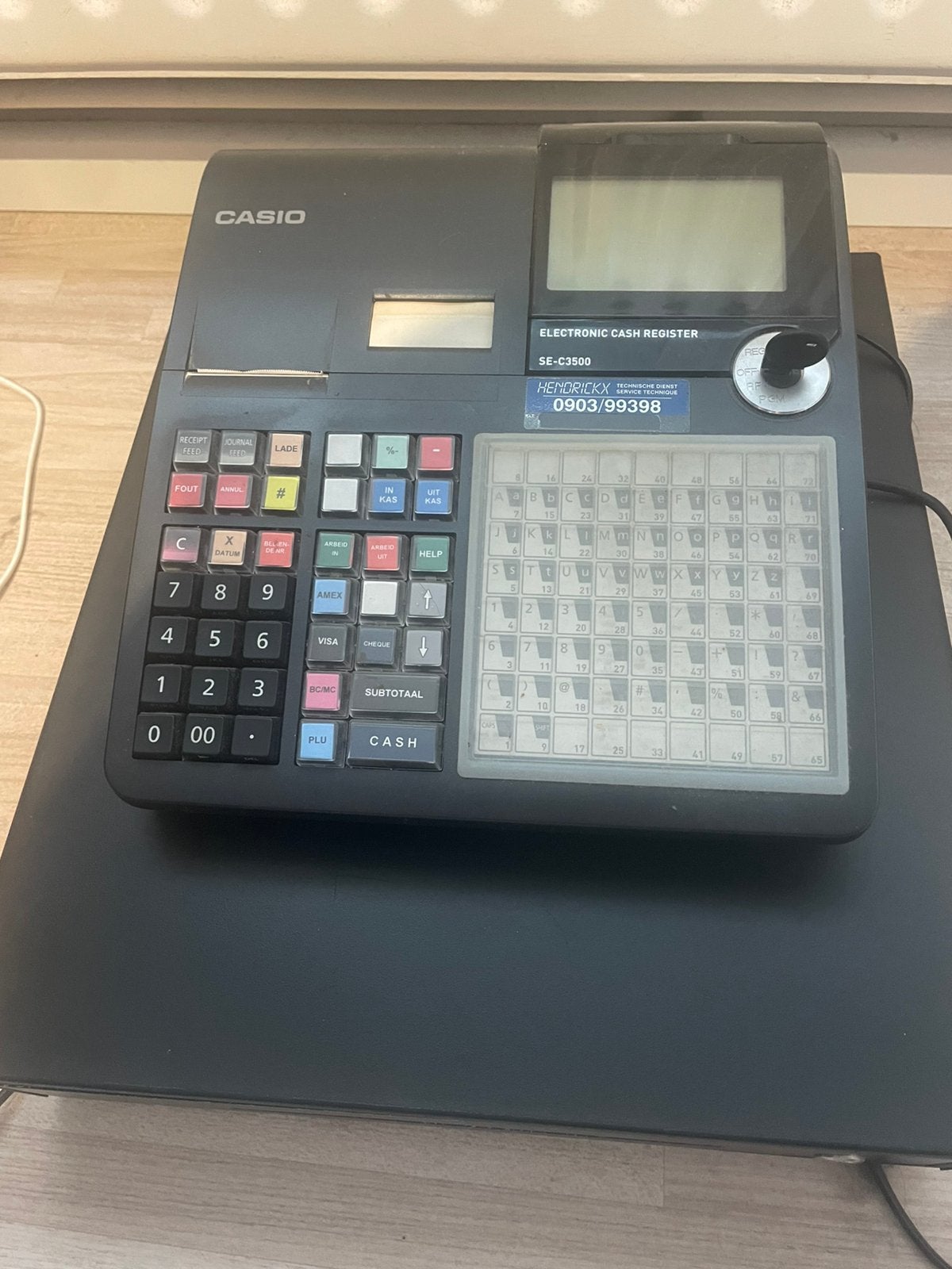 Kassa Casio SE C3500, Zakelijke goederen, Kantoor en Winkelinrichting | Kassa's en Betaalsystemen, Ophalen