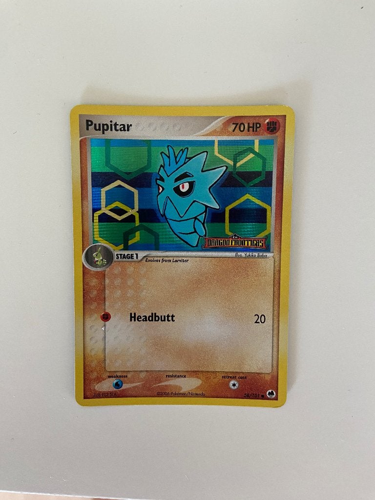 Pokémon Pupitar 58/101 Frontières de dragon estampillées, Collections, Enlèvement ou Envoi, Comme neuf