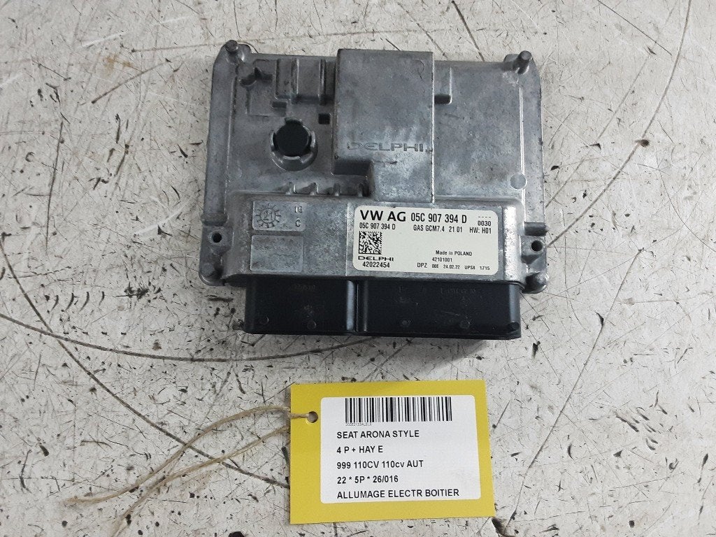 MODULE D ALLUMAGE Seat Arona (KJX) (01-2017/-) (05C907394D), Seat Deutschland GmbH, Service@seat.de, Utilisé, Seat